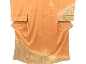 リサイクル　未使用品　松皮菱に菊・草花模様刺繍訪問着